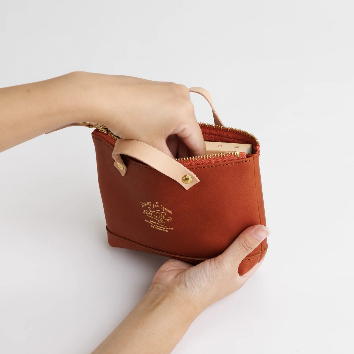 The Superior Labor All Leather Engineer Pouch - Olive