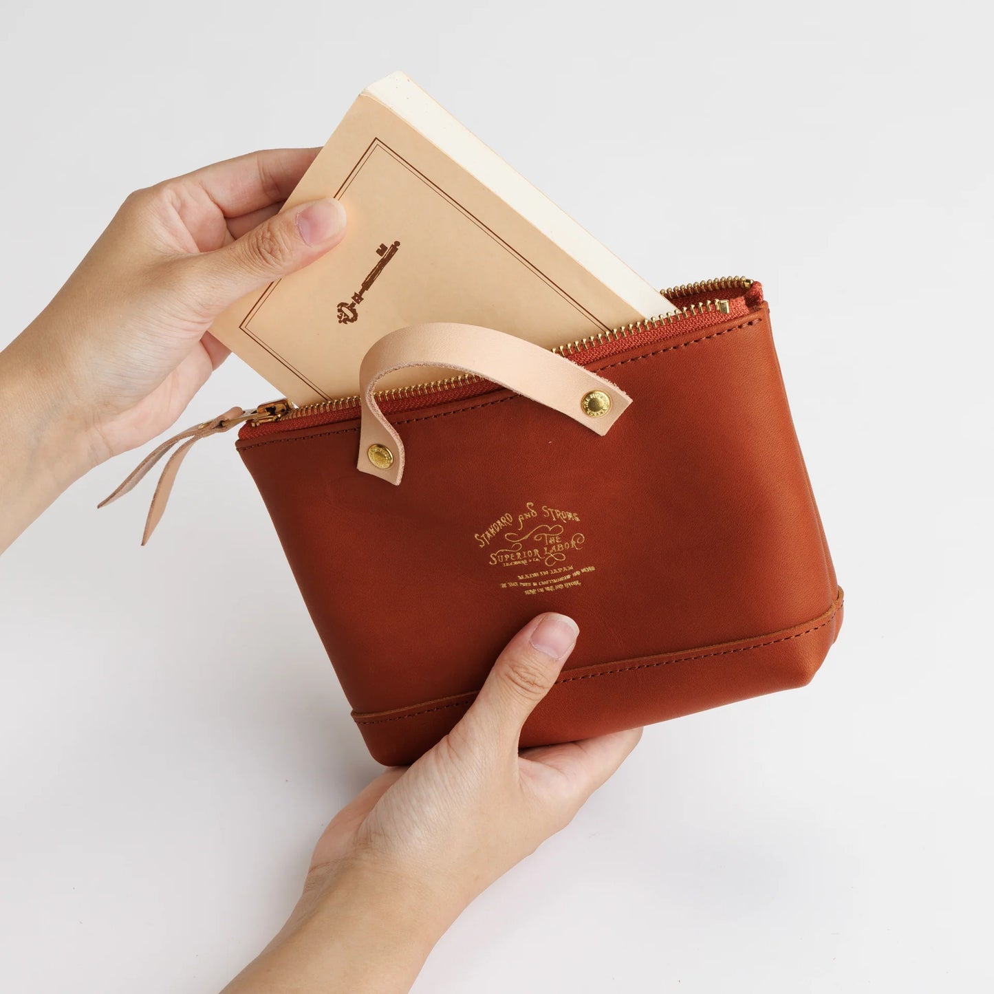 The Superior Labor All Leather Engineer Pouch - Olive