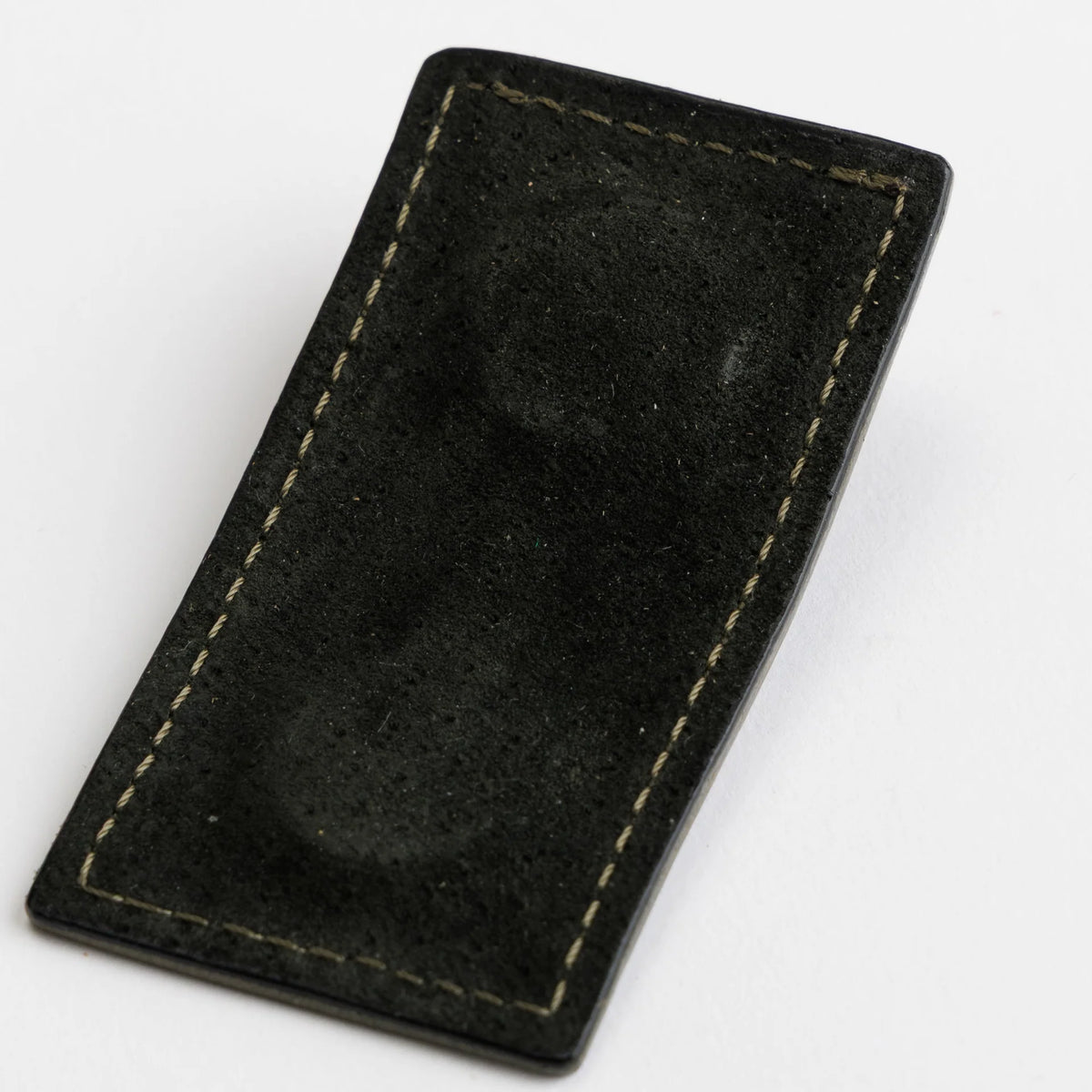 The Superior Labor Tochigi Pull-Up Leather Magnet Pen Clip - Olive