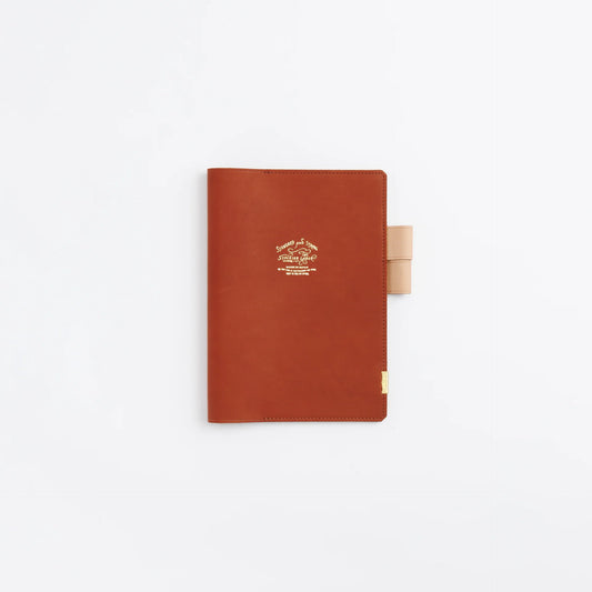 The Superior Labor A5 Japanese Glove Leather Note Keeper - Cognac