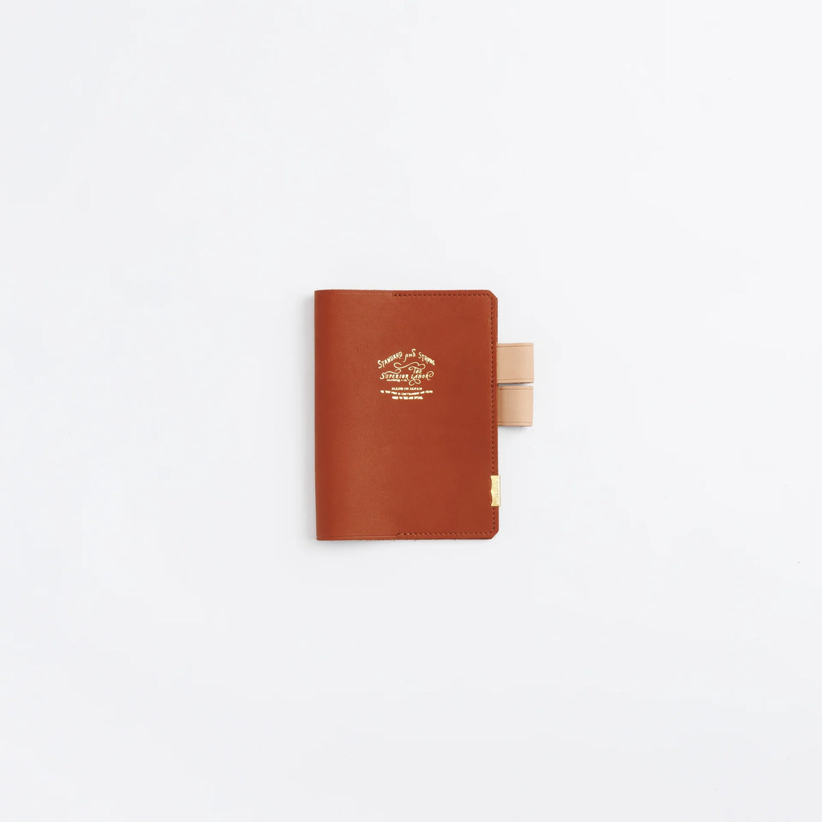 The Superior Labor A6 Japanese Glove Leather Note Keeper - Cognac
