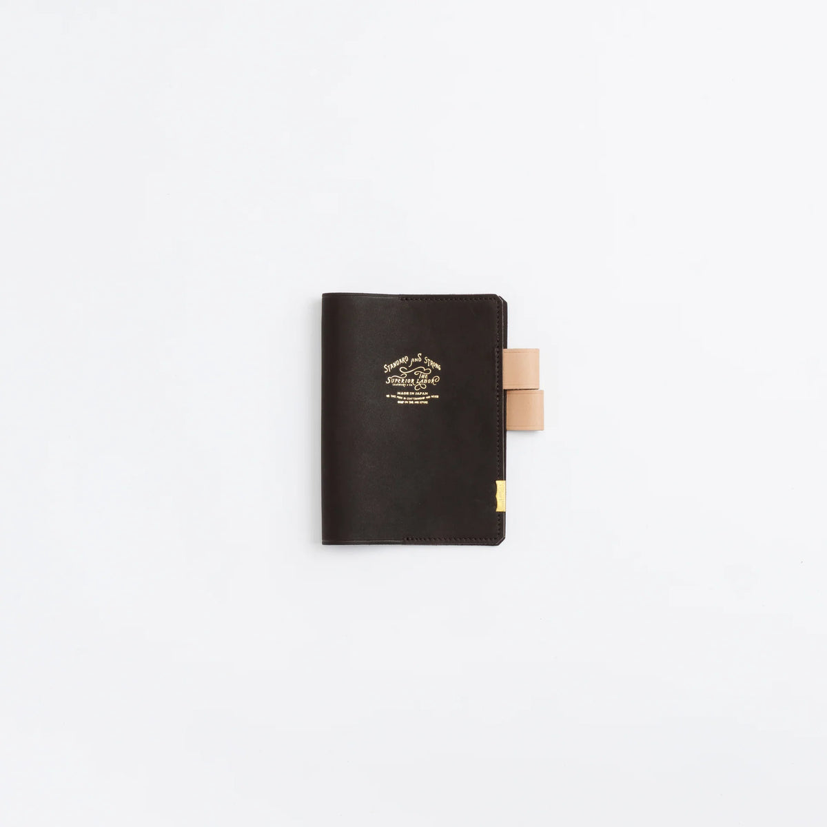 The Superior Labor A6 Japanese Glove Leather Note Keeper - Cognac