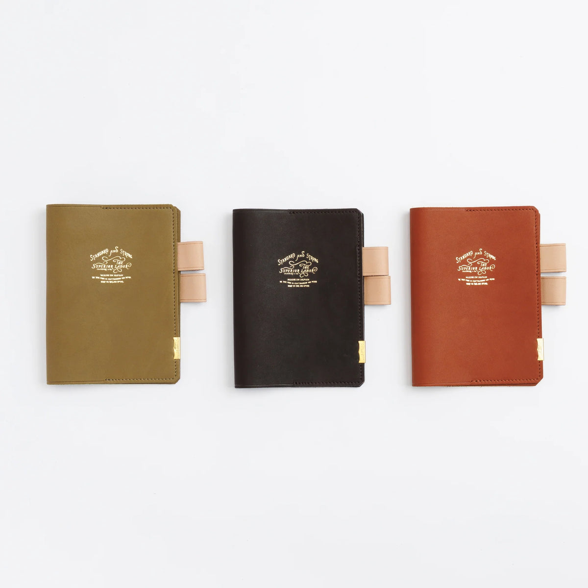 The Superior Labor A6 Japanese Glove Leather Note Keeper - Cognac