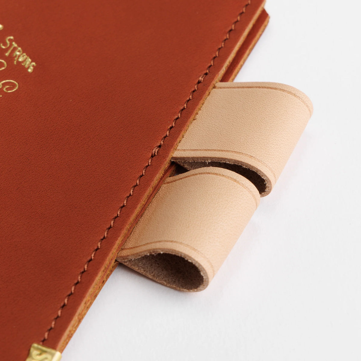 The Superior Labor A6 Japanese Glove Leather Note Keeper - Cognac