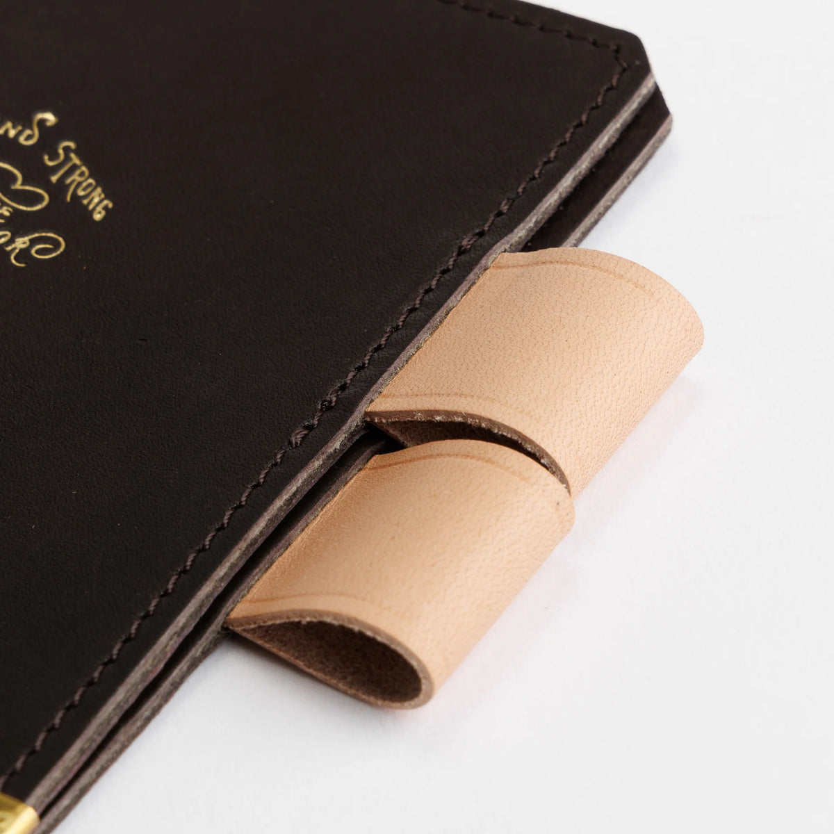 The Superior Labor A6 Japanese Glove Leather Note Keeper - Cognac
