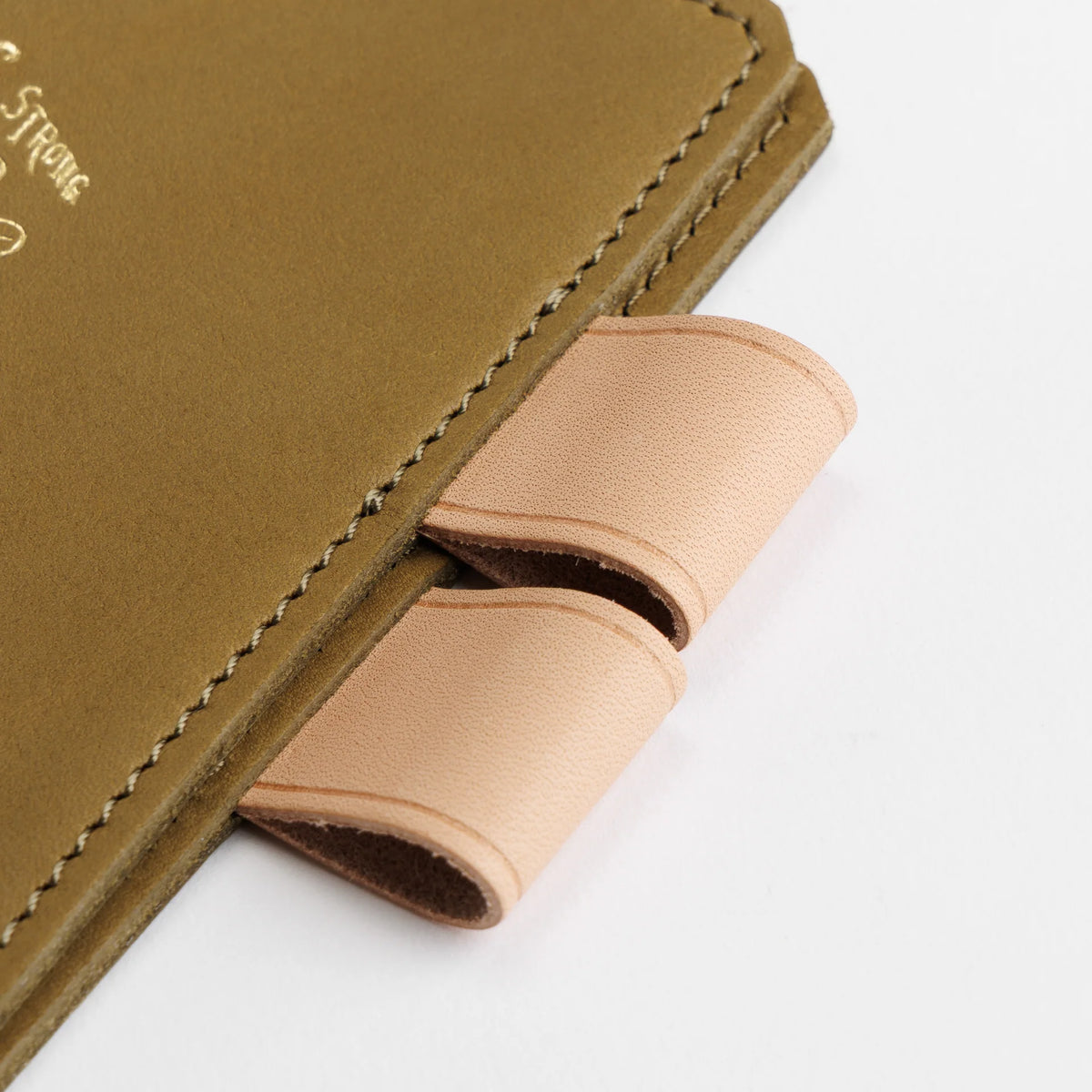 The Superior Labor A6 Japanese Glove Leather Note Keeper - Cognac