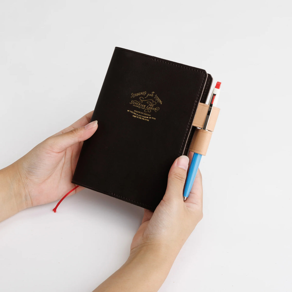 The Superior Labor A6 Japanese Glove Leather Note Keeper - Cognac