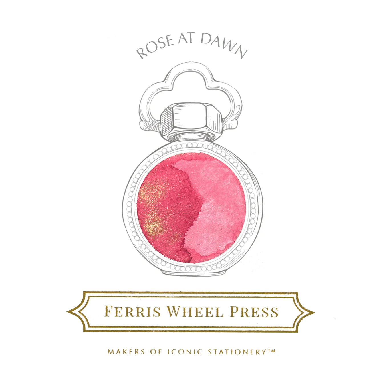 Ferris Wheel Press Rose at Dawn (38ml) Bottled Ink