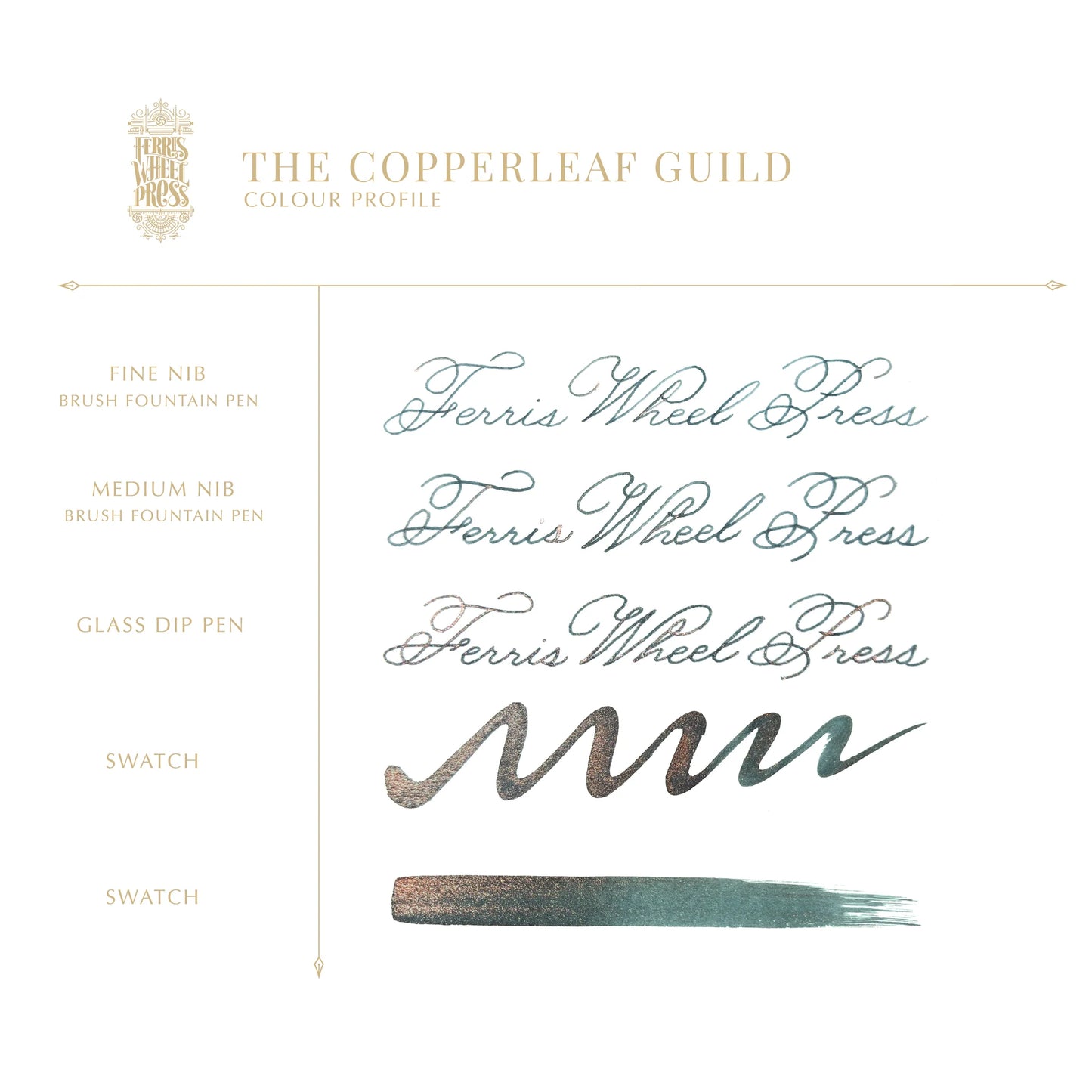 Ferris Wheel Press Copperleaf Guild (20ml) Bottled Ink - FerriTales: The Book of Knights Series