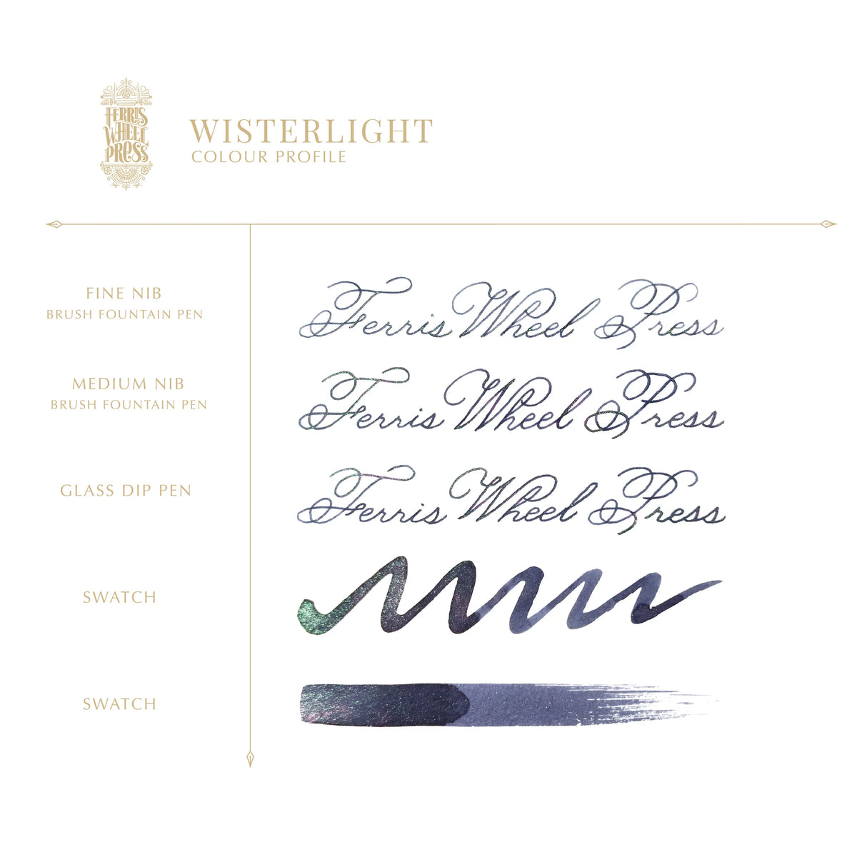 Ferris Wheel Press Wisterlight (20ml) Bottled Ink - FerriTales: The Book of Knights Series
