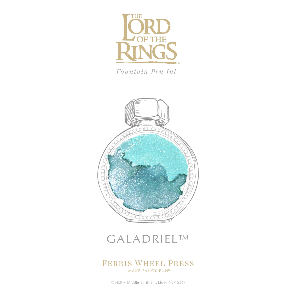 Ferris Wheel Press Lord of the Rings Bijou Pen & Ink Set - Galadriel (25th Anniversary Edition)