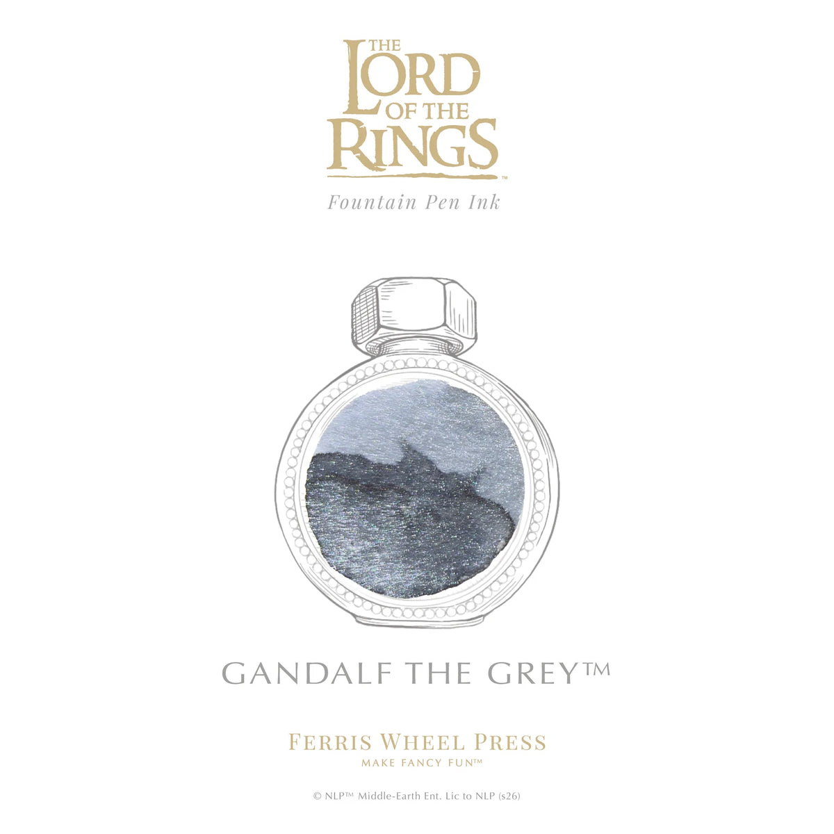 Ferris Wheel Press Lord of the Rings Gandalf the Grey (38ml) Bottled Ink (25th Anniversary Edition)