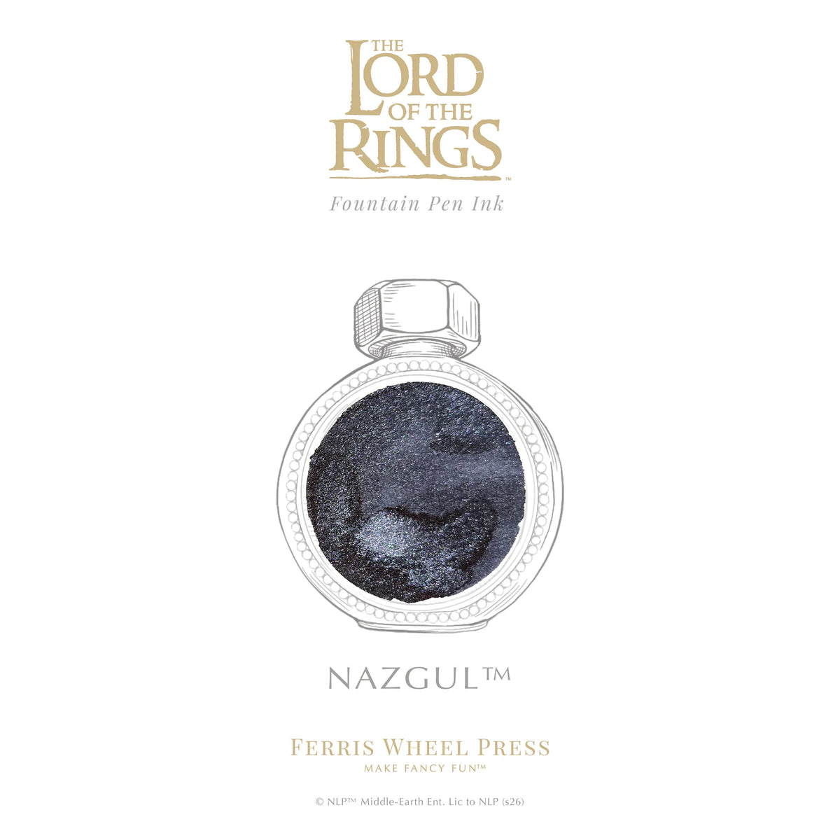 Ferris Wheel Press Lord of the Rings Nazgûl (38ml) Bottled Ink (25th Anniversary Edition)