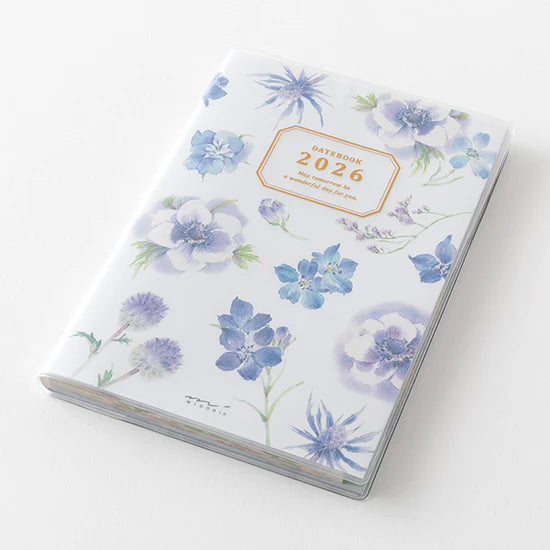 Midori 2026 B6 Pocket Diary - Country Time Flower