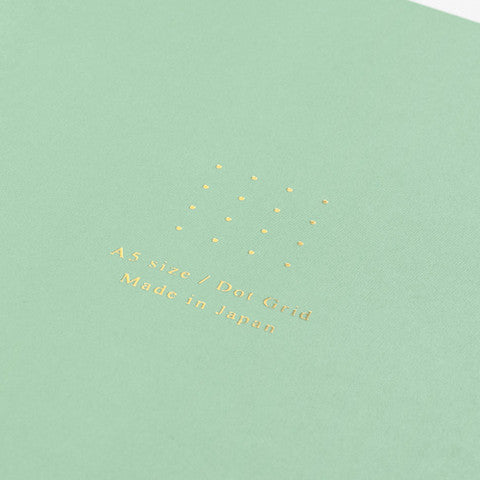 Midori Soft Color A5 Dotted Notebook - Green