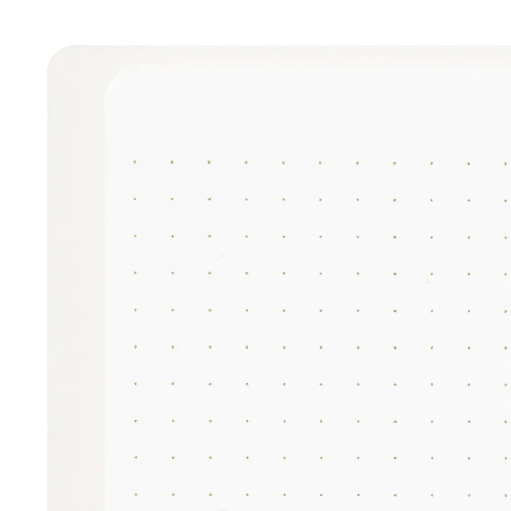 Midori Soft Color A5 Dotted Ring Notebook - White