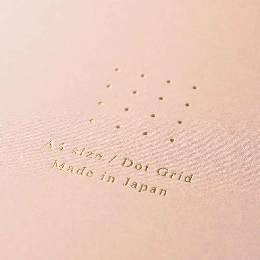 Midori Soft Color A5 Dotted Ring Notebook - Pink
