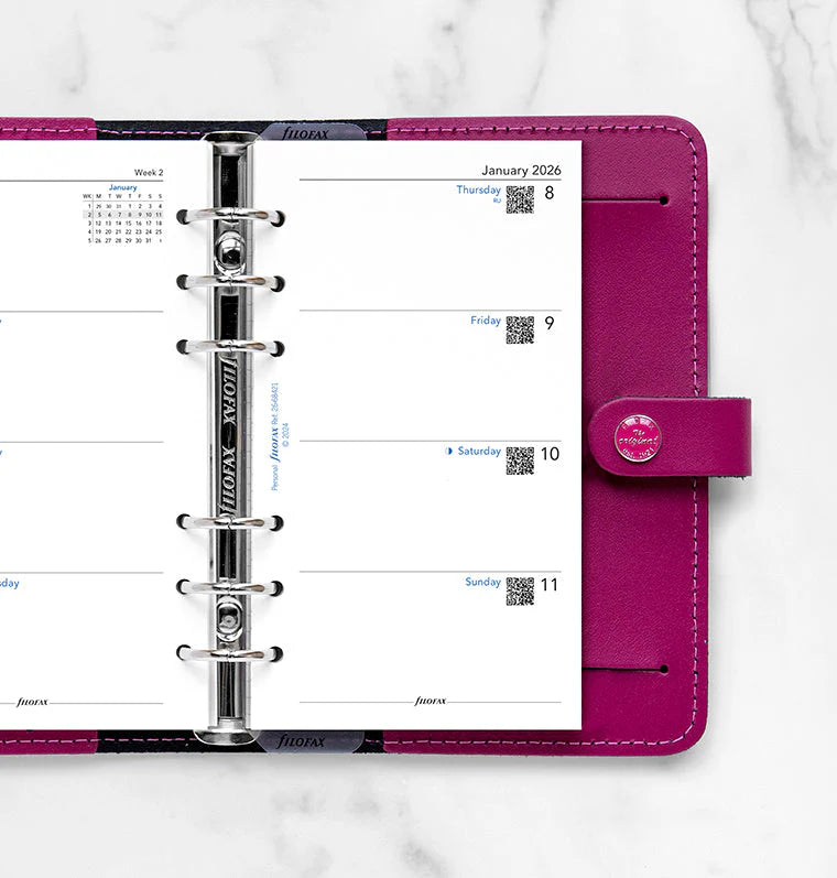 Filofax 2026 Week to View Mon-Sun Planner - English