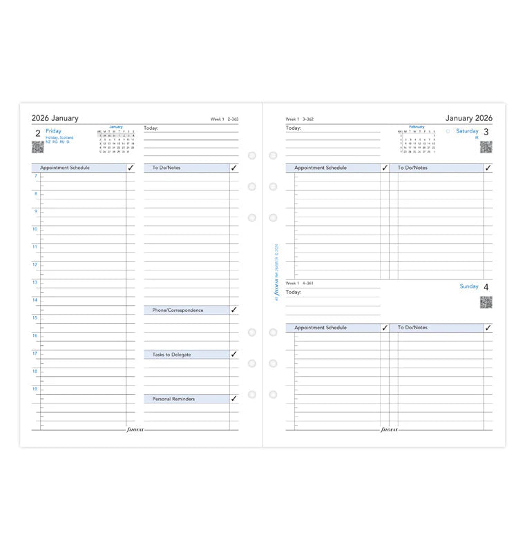 Filofax 2026 Business Daily Planner - English (A5)