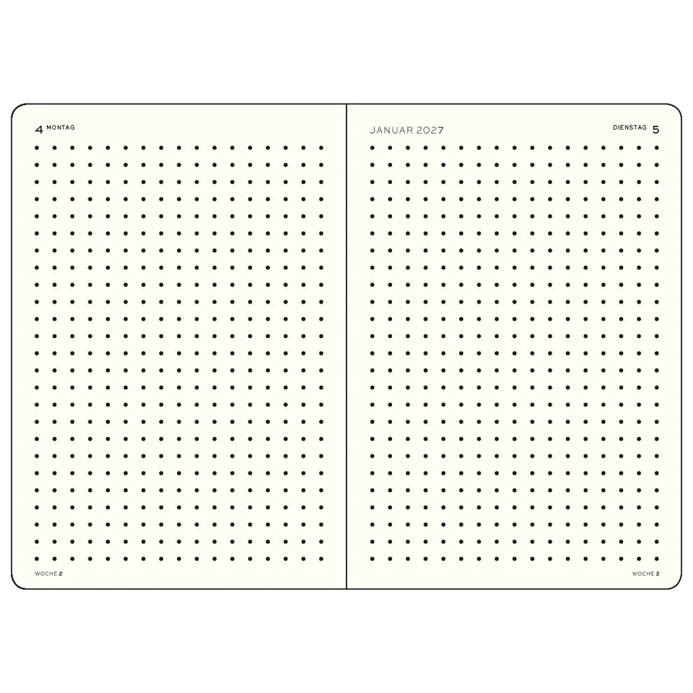 Leuchtturm1917 2027 A6 Pocket Hardcover Quarterly Dotted Daily Planner Set - Shades of Rose (Pack of 4)