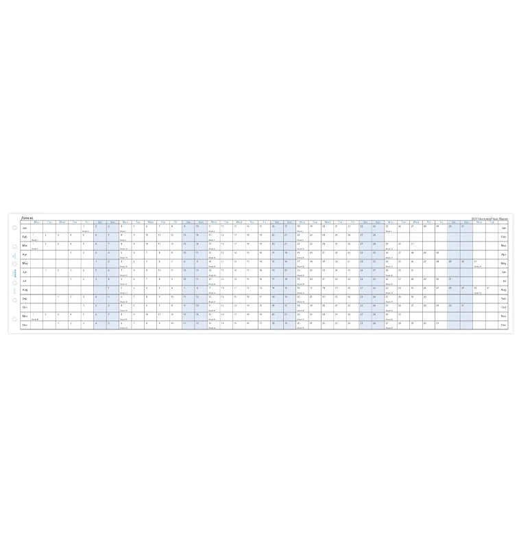 Filofax 2027 Pocket Horizontal Year Planner - English