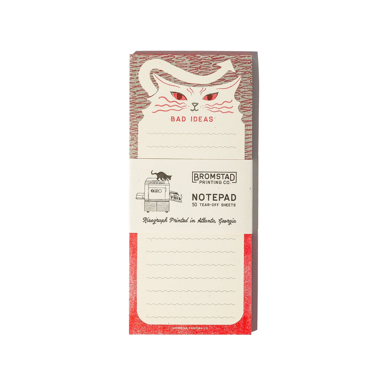 Bromstad Printing Risograph Notepad - Bad Ideas
