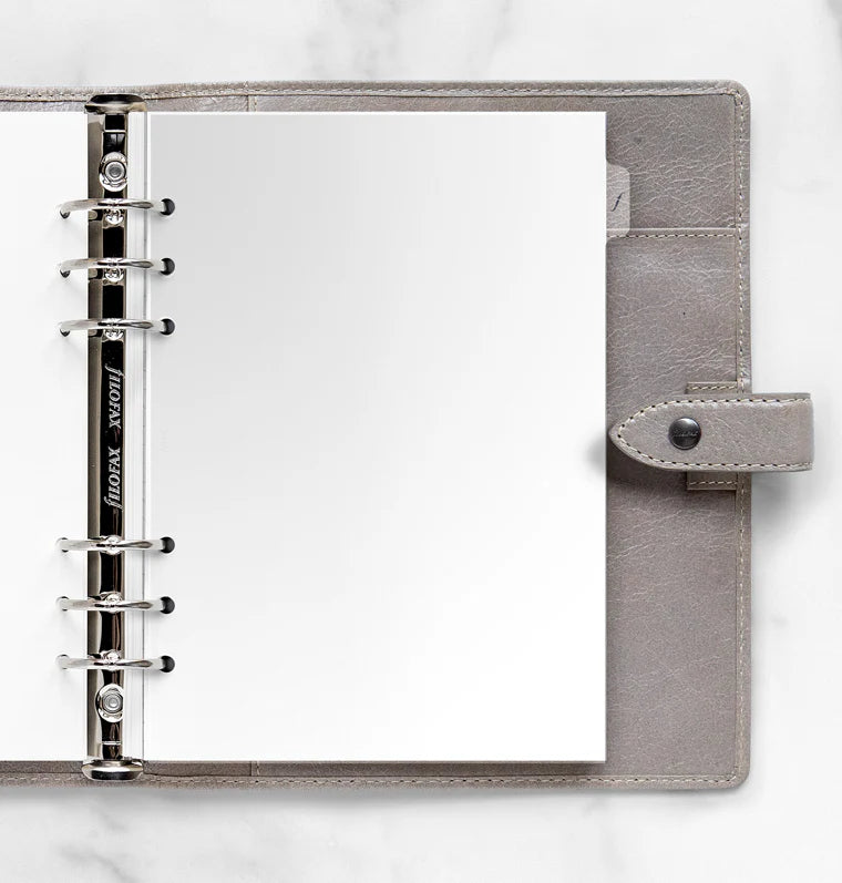 Filofax A5 Accessory 6-Ring Refill - Transparent Flyleaf with Tab