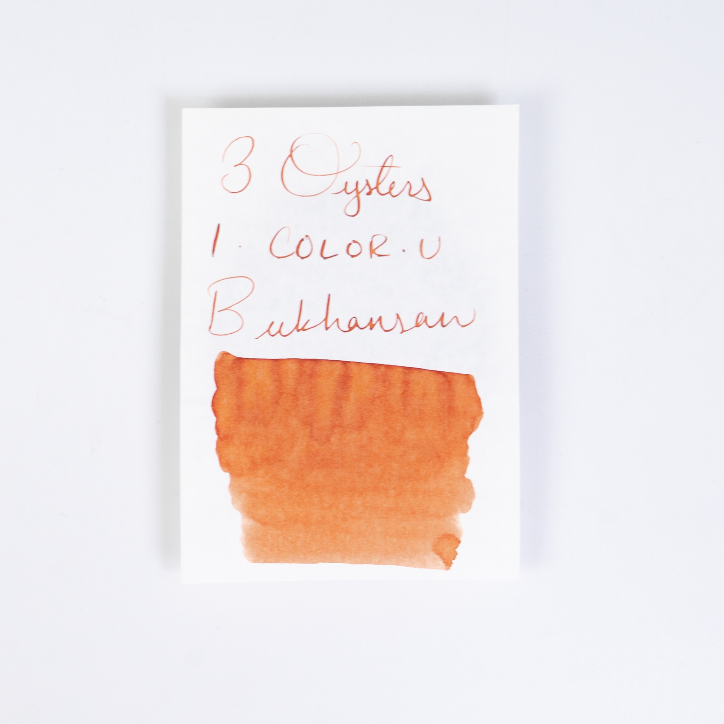 3 Oysters Bukhansan Mountain Orange (38ml) Bottled Ink (I-Color-U)