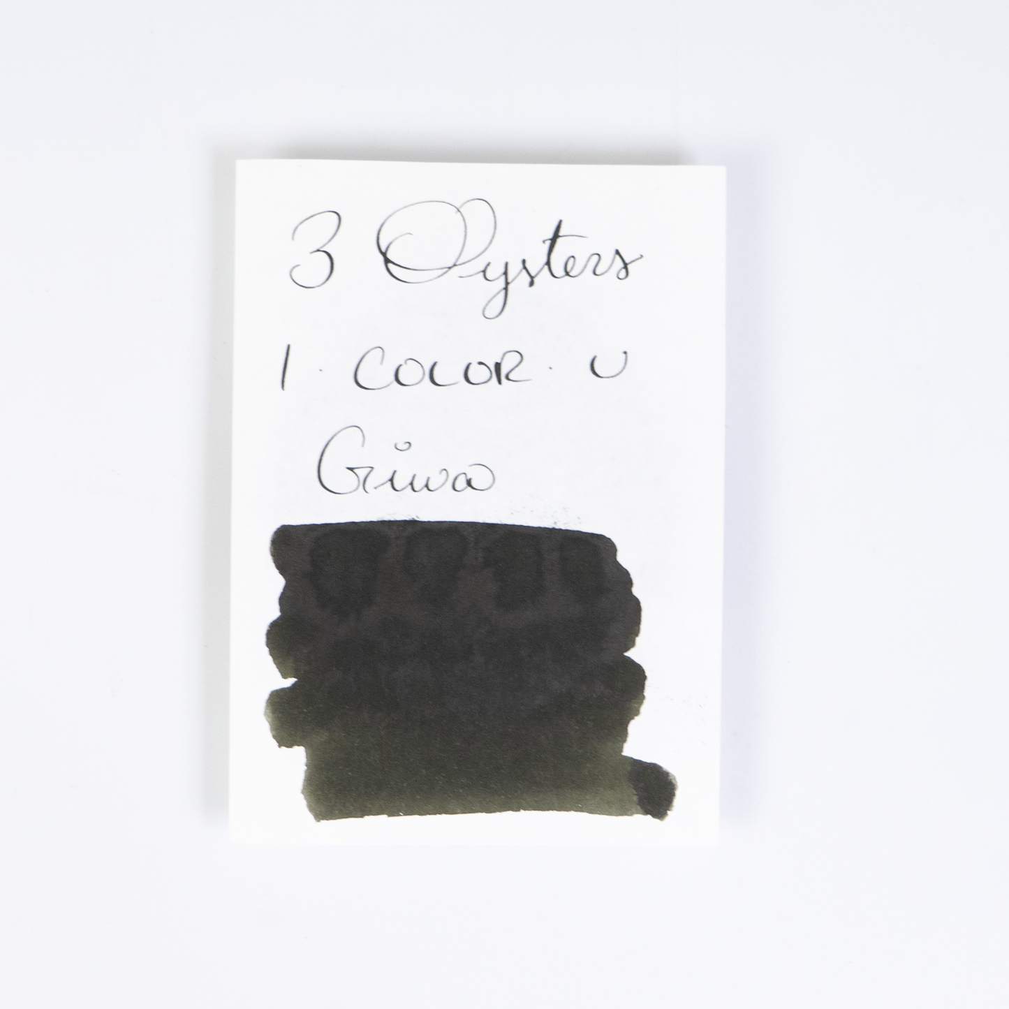 3 Oysters Giwa Dark Green (38ml) Bottled Ink (I-Color-U)