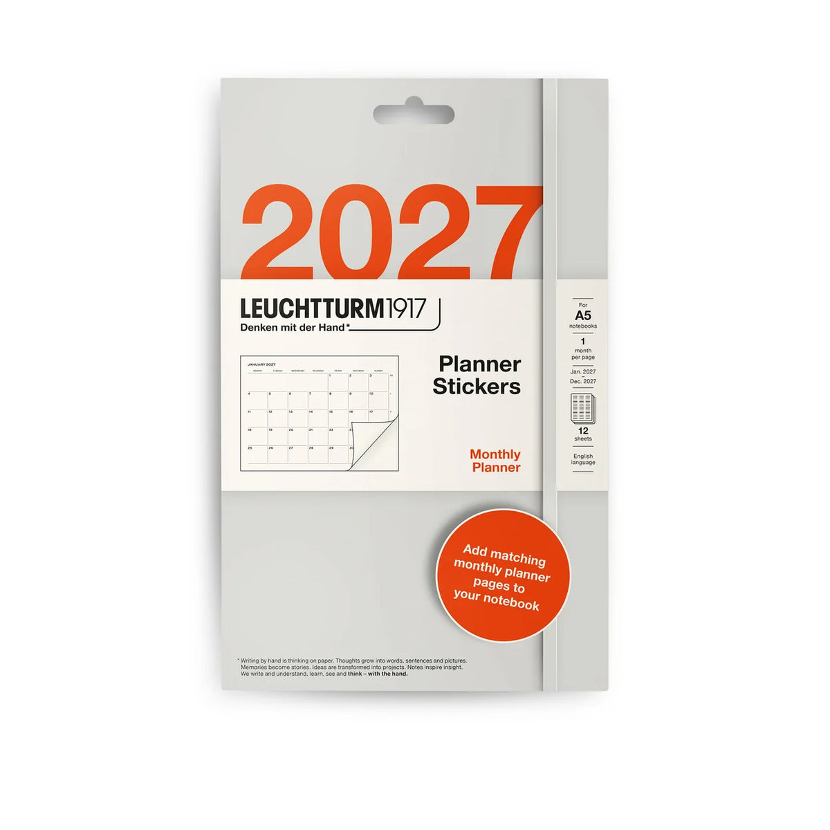 Leuchtturm1917 2027 Planner Sticker Set - Monthly