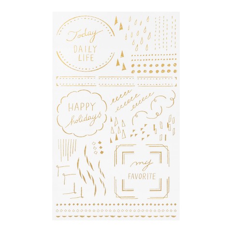 Midori Foil Transfer Stickers - Geometric Patterns