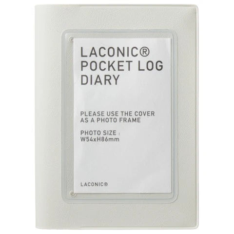 Laconic Softcover Pocket Log Diary - White
