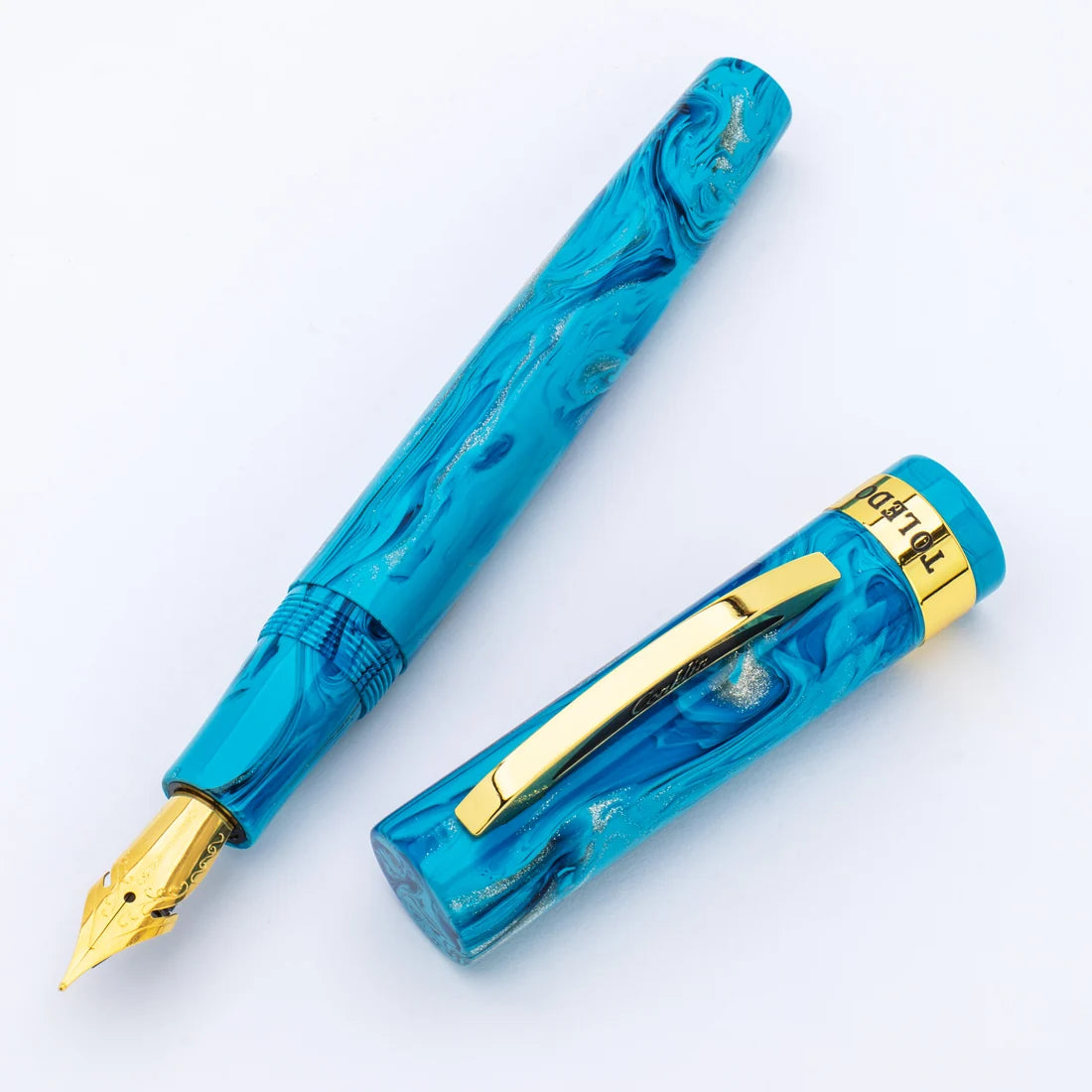 Conklin Toledo Fountain Pen - Tidal Pool with Gold Trim