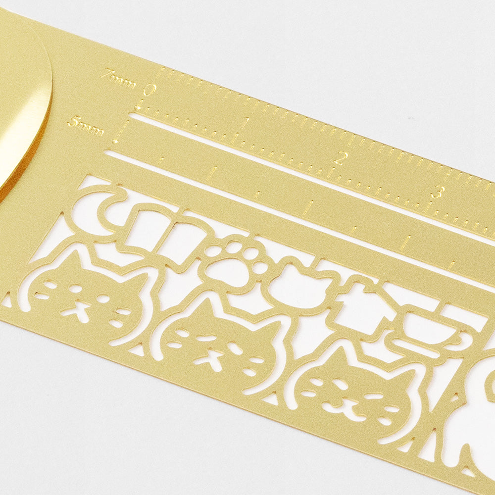 Midori Clip Ruler - Cat
