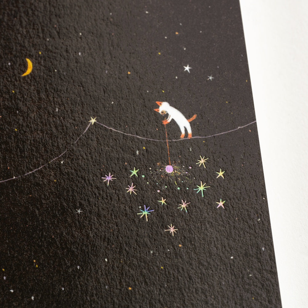 Hobonichi A6 Graph Notebook - Hiroko Kubota: Another night of falling star sparklers