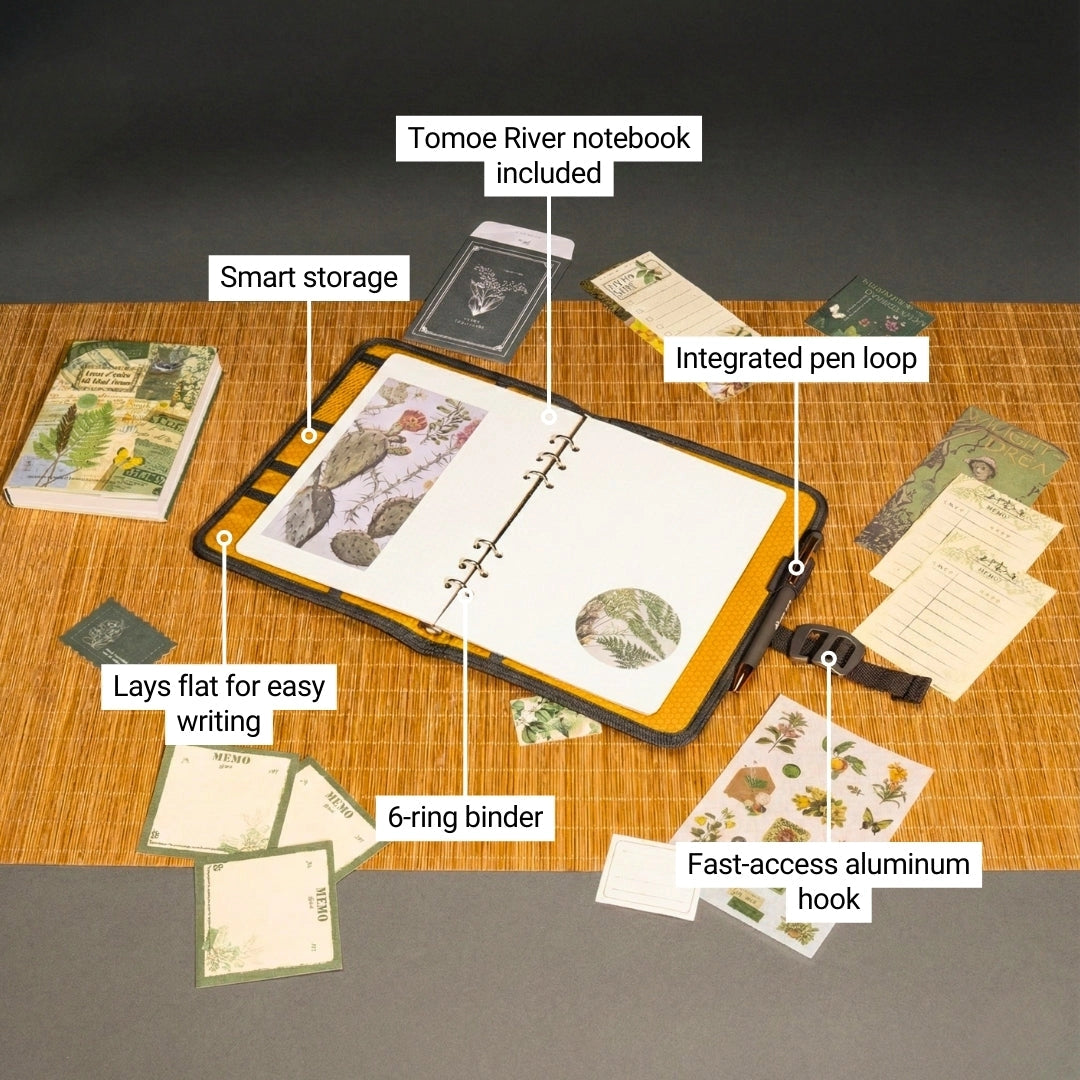 LOCHBY A5 6-Ring Field Binder - Bumblebee