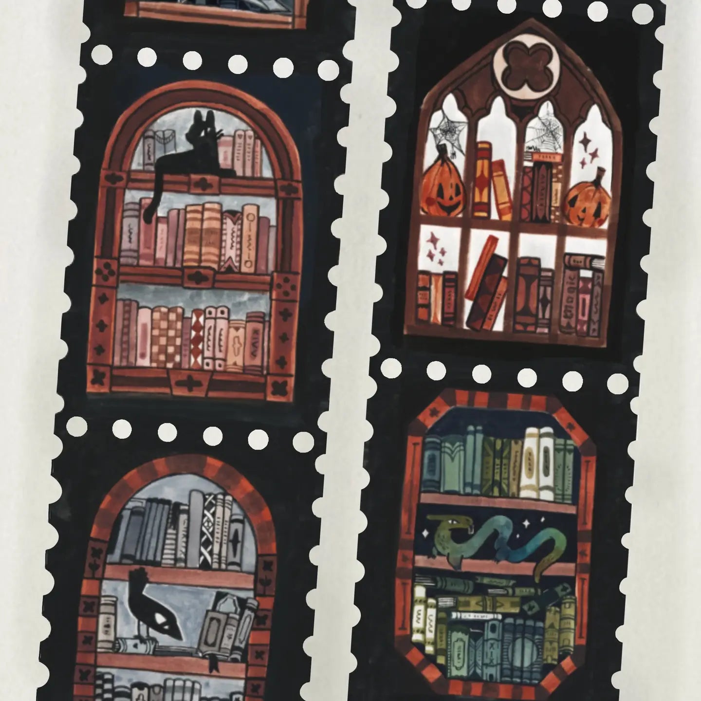 Shelly Couvillion Stamp Washi Tape - Magical Bookshelf