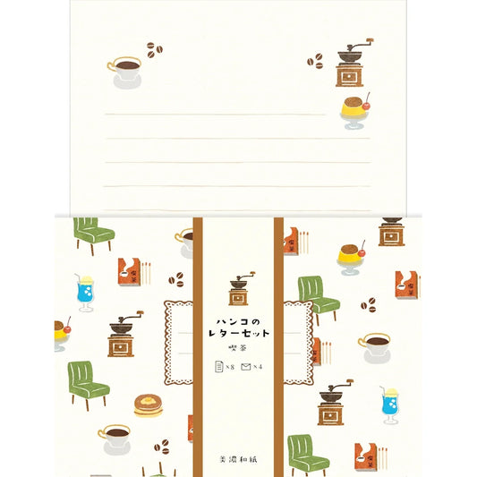 Furukawa Paper Hanko Letter Set - Coffee Shop