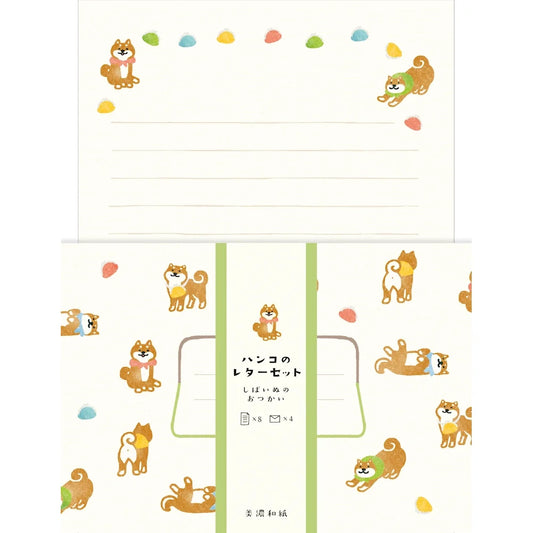 Furukawa Paper Hanko Letter Set - Shiba Inu Errand