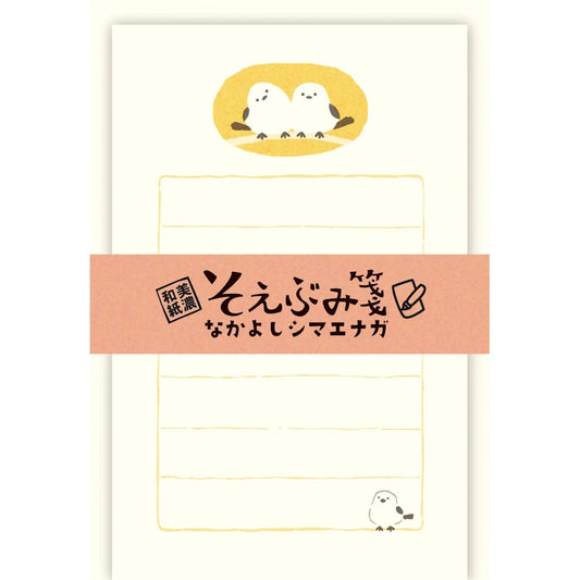 Furukawa Paper Soebumi Mini Letter Set - Long-Tailed Tit