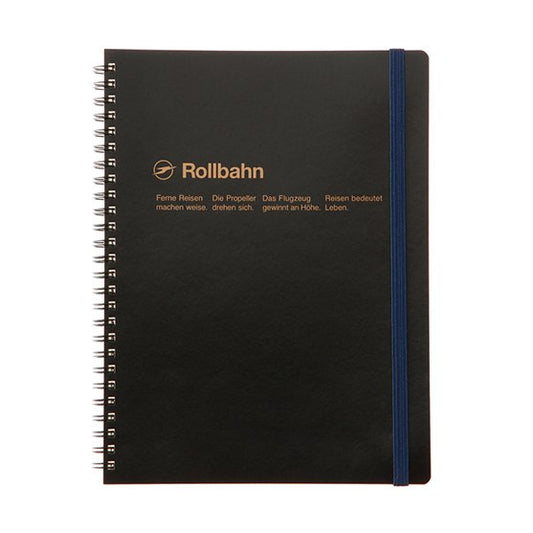Delfonics Rollbahn Spiral Large Notebook - Black