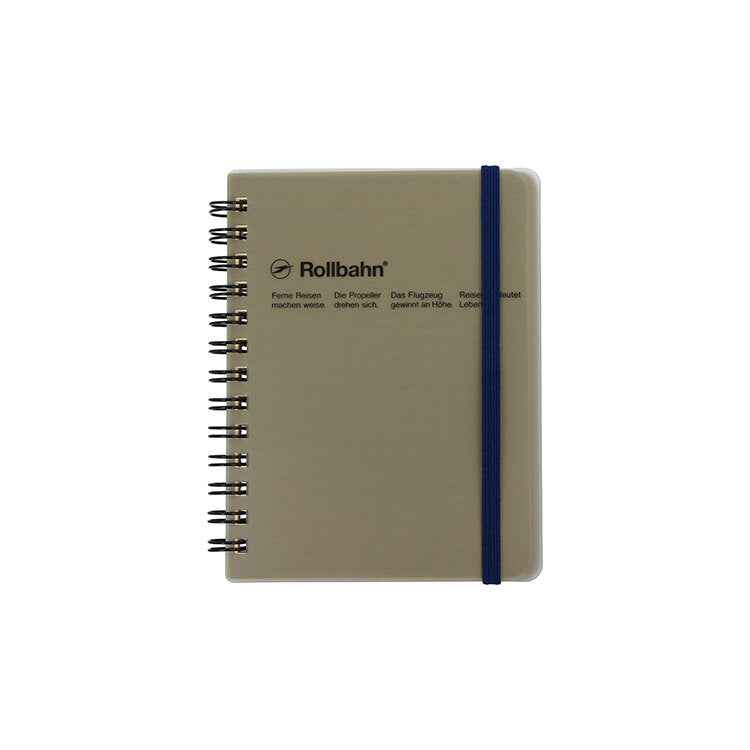Delfonics Rollbahn CLEAR Spiral Pocket Notebook - Grey