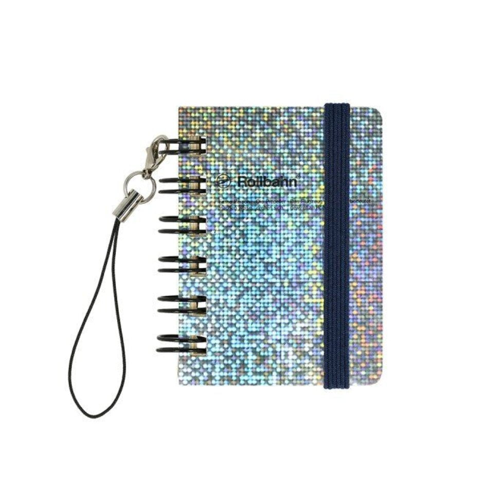 Delfonics Rollbahn micro! Spiral Notebook - Metallic Hologram