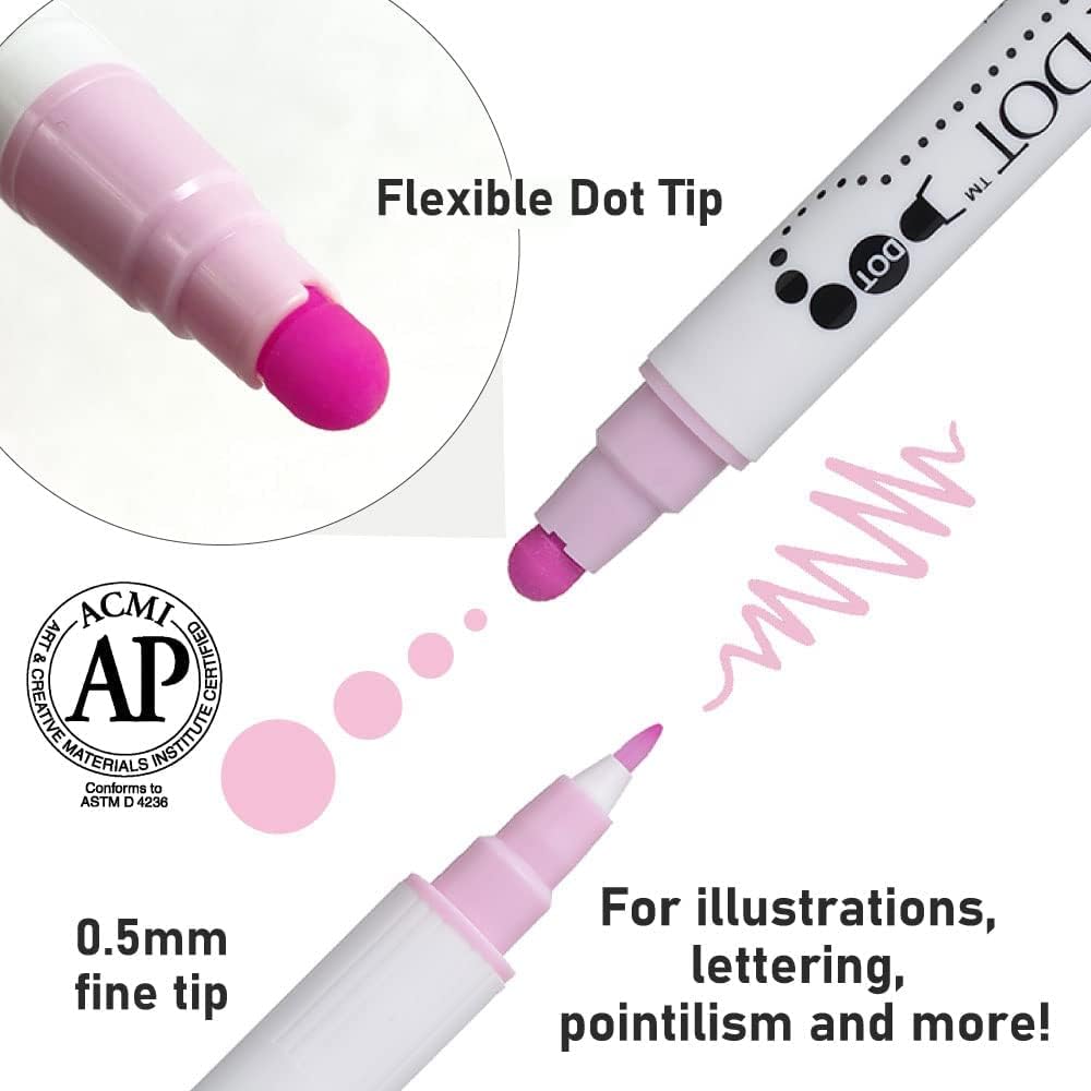 Kuretake Clean Color Dot Marker Set (Set of 6)