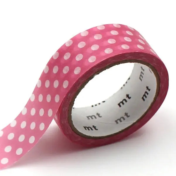 MT Masking Tape - Tape Single - Dot Aurora Pink (15mm)