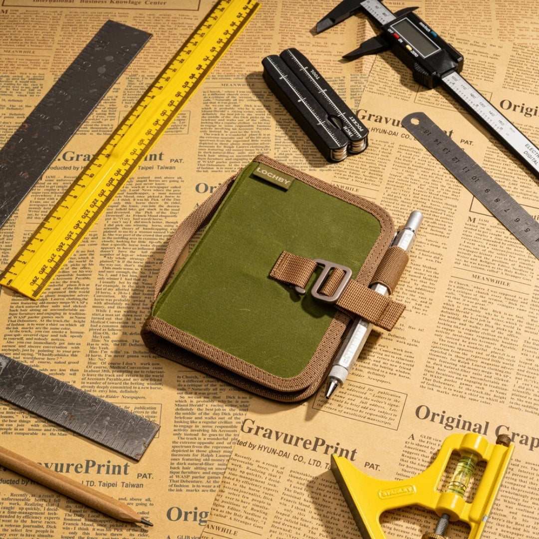 LOCHBY A7 6-Ring Field Binder - Olive