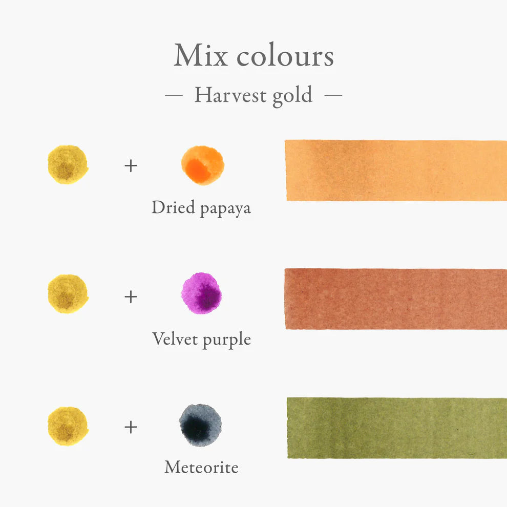 Kakimori Inkstand Colour 06 Harvest Gold (35ml) Bottled Ink