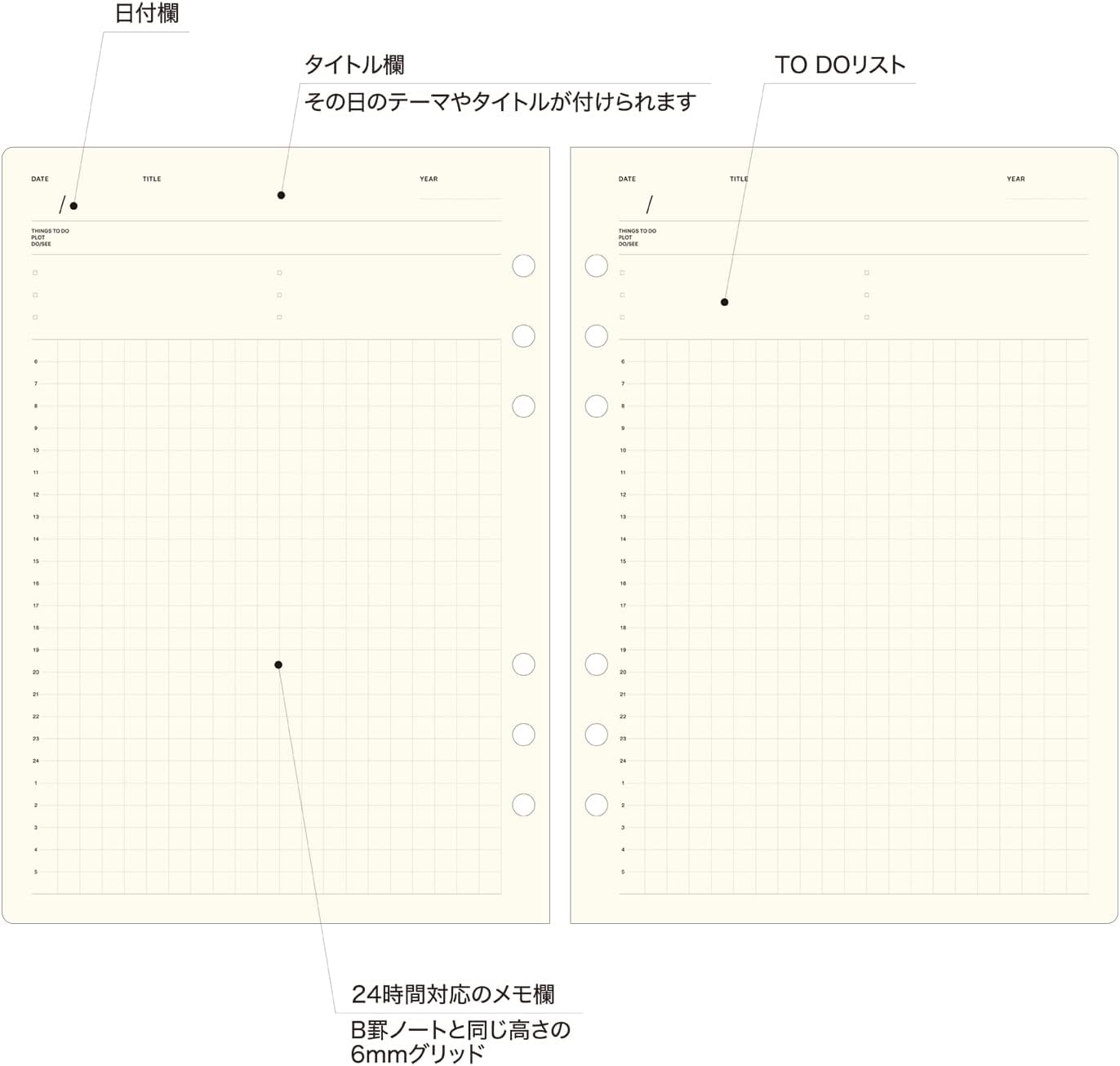 Laconic Style Notebook Refill - Daily