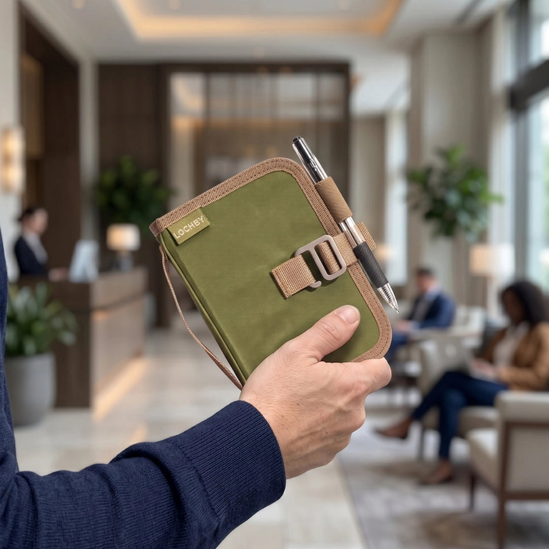 LOCHBY A7 6-Ring Field Binder - Olive