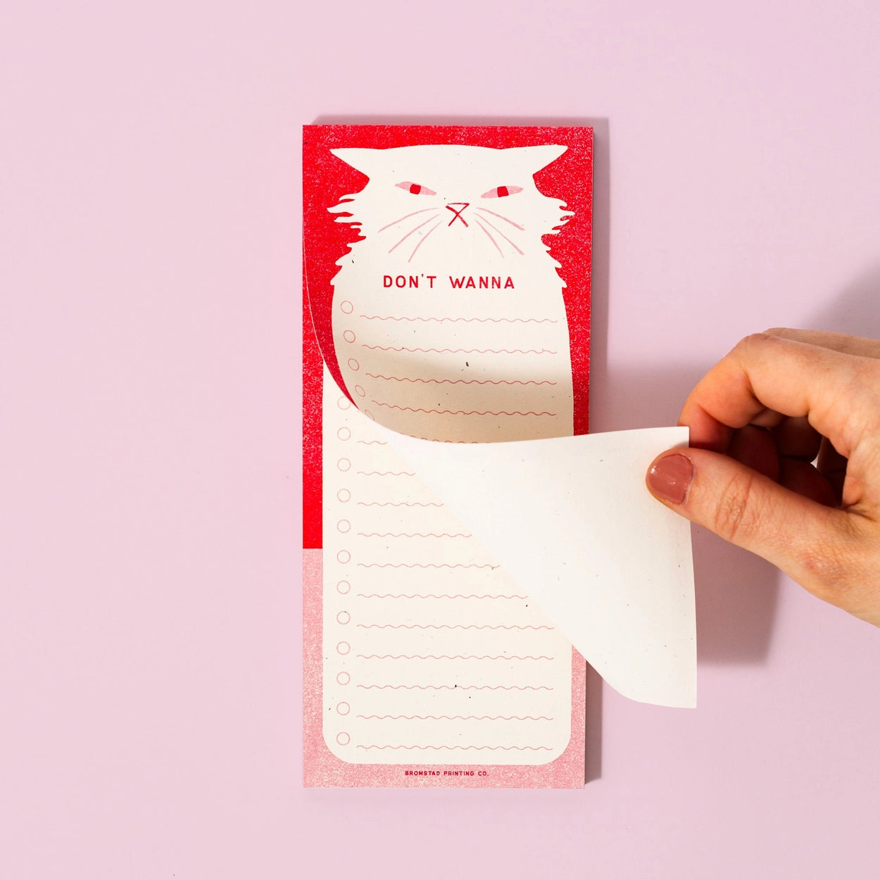Bromstad Printing Risograph Notepad - Don't Wanna